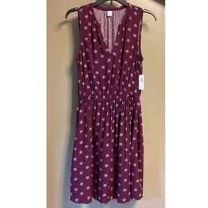 NWT Old Navy Burgundy Sleeveless Dress Size Small